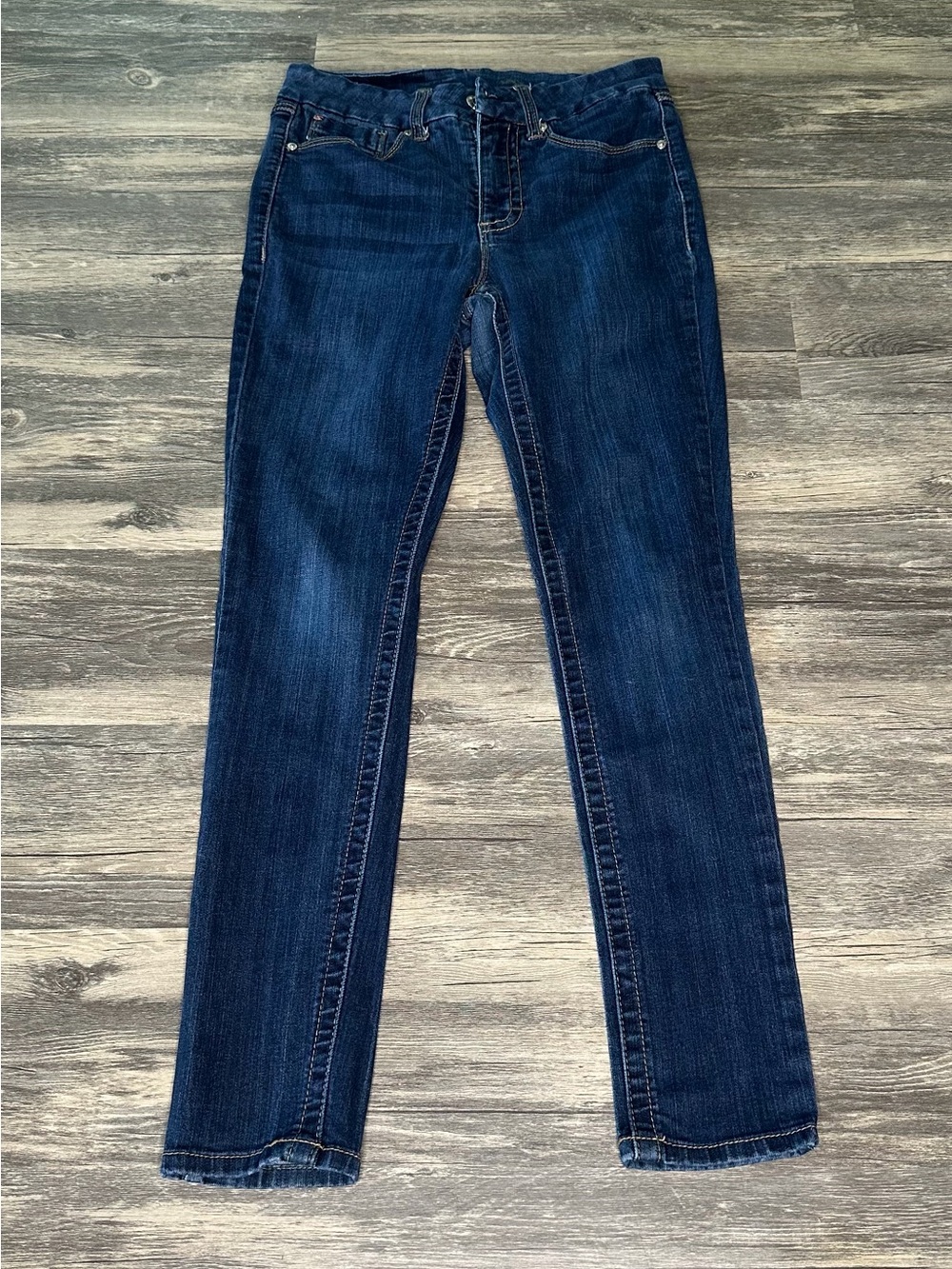 Seven7 Womens Jeans Size 6 Dark Wash Straight Leg Stretch Mid Rise Denim